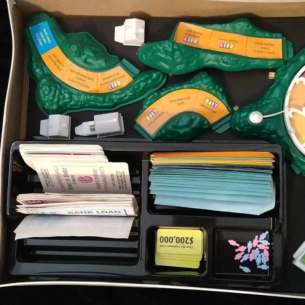 3 For $12 Sale! Vintage The Game of Life. Missing parts.